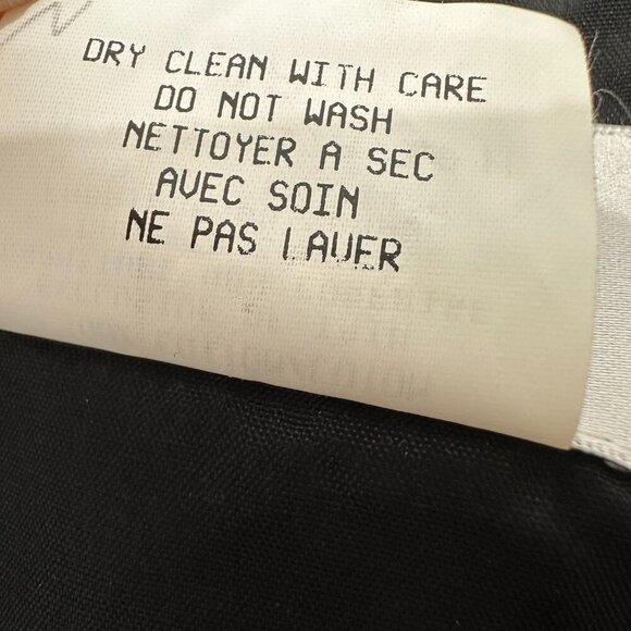 Studio Jax Black Vest Velvet Full Zip Minimalist Y2K Cotton Canada Size 12 - Picture 8 of 9